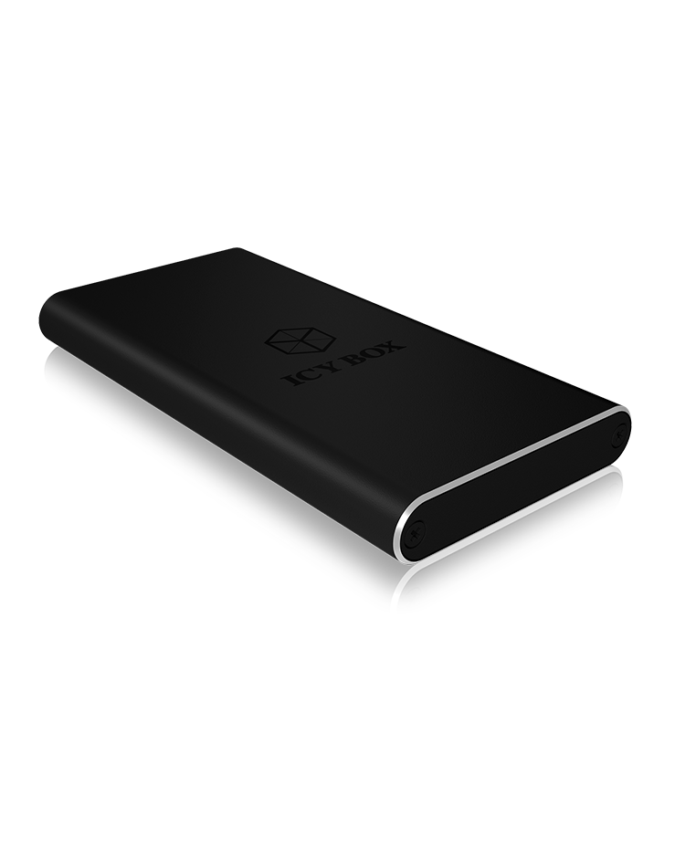 ICY BOX Boîtier USB 3.0 mSATA pour SSD mSATA Aluminium UASP Noir 
